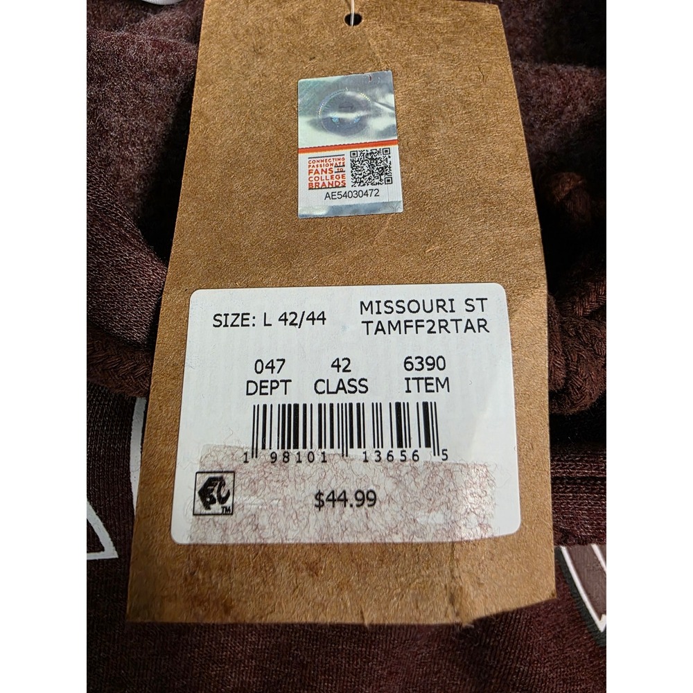 Rivalry Threads Missouri State Bears Hoodie Mens Large Maroon Heather - Picture 4 of 7
